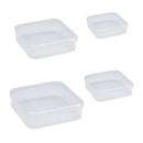 12 small transparent storage boxes for small items, easy to carry small accessories, hardware, small parts, and accessories