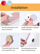 Magnetic Metal Phone Holder, Car Phone Mount, Universal Magnetic Phone Holder Stick-On, Suitable For All Smartphones