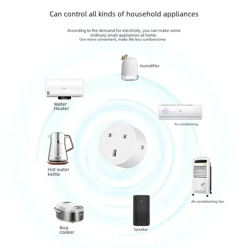16A Smart Plug WiFi Mobile Remote Timer Home Use Plug Intelligent Copper Conductor Power Meter ZigBee BSD48
