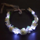Children Kids Girls Light Up Tutu Led Skirt Glow Wreath Headband Party Birthday Luminous Costumes Christmas Halloween Festival