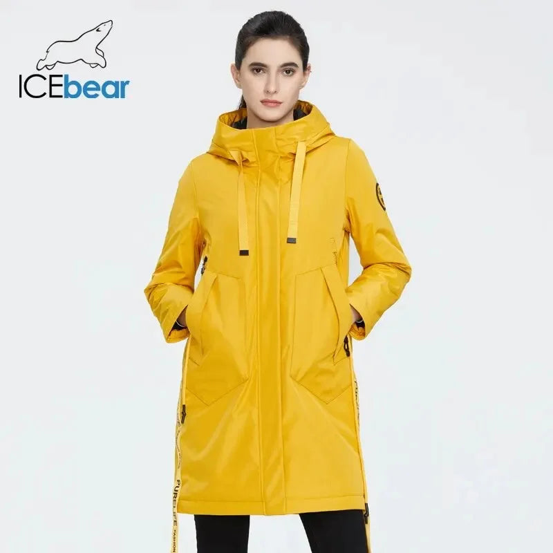 ICEbear 2023 new fall women's coat with a hood casual wear quality fashion autumn parka  brand clothing GWC20035D