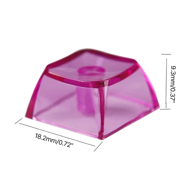 High Transparency Backlit Keycap XDA2 Height 9.3mm Transparent Ball Cap Keycaps Multi-Color for Mechanical Keyboard