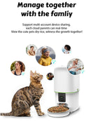 Tuya Smart Automatic Pet Feeder 5G WiFi 4L Cat Food Dispenser with 1080P Camera Two-Way Audio Smart Feeding Plan for Cats Dogs