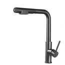 YCRAYS Brushed Nickel Filter Pull Out Kitchen Sink Faucet Drinking Water Pure Tap Gray Deck Mounted 3 Mode Black Hot Cold Mixer
