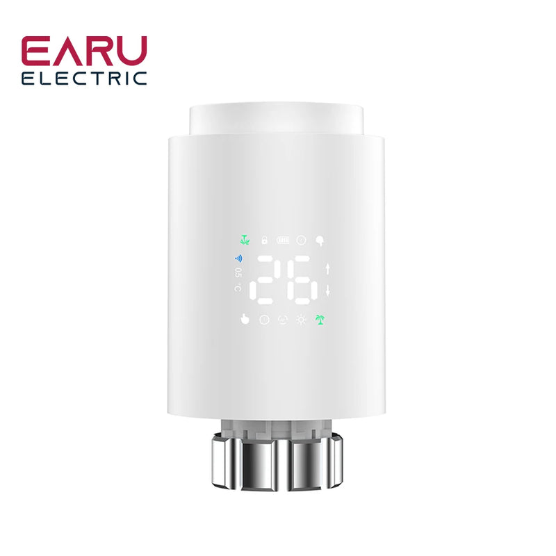 Tuya Smart ZigBee Radiator Actuator TRV Programmable Thermostatic Radiator Valve App Remote Temperature Controller Support Alexa