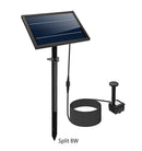 Solar Panel Powered Water Fountain Pool Pond Garden Water Sprinkler Sprayer with Water Pump &amp; 3 Spray Heads