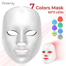 Elysian Aura | 7-Color Wireless LED Facial Therapy Mask | 60 LEDs High-Intensity Photon Skin Care