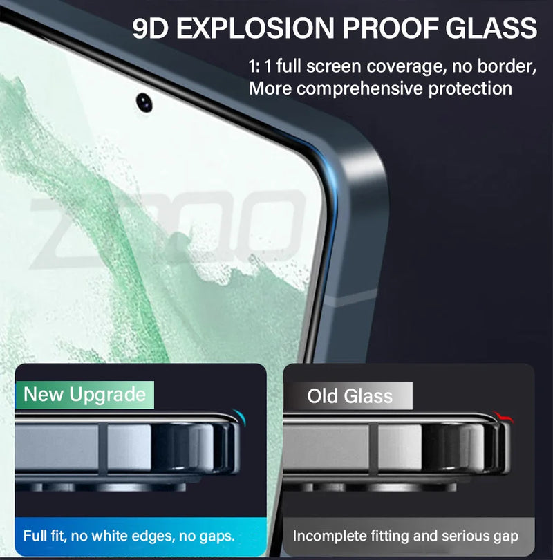 2PCS Tempered Glass For Samsung Galaxy S21 S22 S23 Plus Screen Protectors Fingerprint Unlocking For Galaxy S21 S20 FE Glass