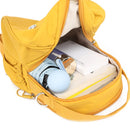2025 New Women's Nylon Backpack Lightweight Travel Bag Casual Fashionable Shoulder Bag Summer Outdoor Rucksack