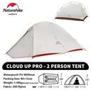 Naturehike Upgraded Cloud Up 2 Person Tent Outdoor Camping Tent Ultralight Waterproof Tent Free Standing Hiking Backpacking Tent