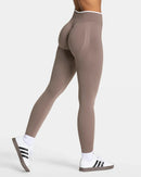 The Form Architect | Color-Block Seamless Knit Yoga Leggings