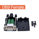 DB9 serial COM RS232 transfer-free Male Female Signals terminals connector D sub 9Pin hole