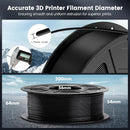 SUNLU 1KG PLA /Clear 3D Printer Filament 1.75mm 1000g Spool (2.2lbs) Neatly Arranged No Knot Filament Fit Most FDM Printer