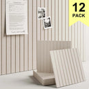 6/12PCS DIY Wall Decorative High Density Innovative Equilateral Cork Board Postcard Cork Board Bulletin Message Pin Board Bulletin Board For Home Decor Office School Decor