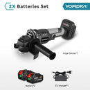 YOFIDRA 1200W 125MM Bürstenloser elektrischer Winkelschleifer Handheld Akku Polier- und Trennmaschine für 21V 18V Akku