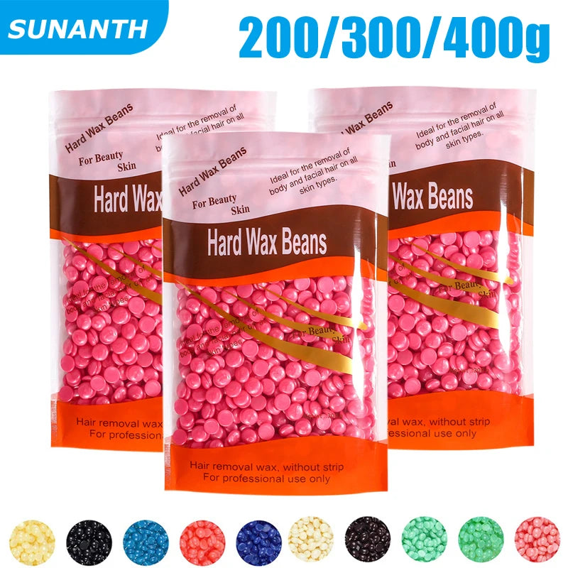 200g/300g/400g/500g Wax Beans for Wax Heater Hot Film Hard Wax Depilatory Hard Body Hair Removal Bean Waxing