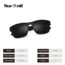 POLARKING Marken Polarisierte Sonnenbrille für Herren, Kunststoff, Oculos de Sol, Herrenmode, quadratische Fahrbrille, Reise-Sonnenbrille