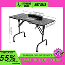 Portable Nail Table for Technicians w/ Folding Function Manicure Desk for Both Salon and Home w/ Dust Collector Fan