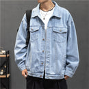 2022 Denim Jacket Men Hole Retro Motorcyle Basic Coat Streetwear Hip Hop Bomber Jacket Cowboy Men's Jean Jacket Chaqueta Hombre