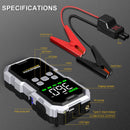 Car Jump Starter With Air Compressor LCD Screen 21800mAh Portable Booster Charger 6000A Powerful Car Battery Starting Devi