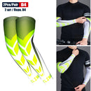 1Pair Sports Cooling Cycling Arm Sleeves Anti-UV Protection Elastic Arm Cover for Driving Running Basketball Football Golf