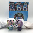 6pcs/set REGGEDY TEDDY FLOWER ART SERIES LILY BLUE ROSE BELLIS SAKURA LAVANDER CLOVER Action Figures Q Mini PVC Model Dolls