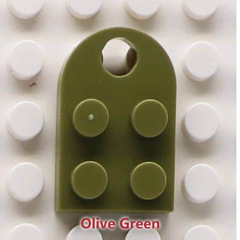 50pcs DIY Building Blocks 3176 Brick Heart Necklace/Key Ring Toys 2x 3 Heart-shaped Multicolor Educational Toy Gift for Children