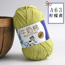 2Pcs Milk Cotton Knitting Yarn Soft Warm Yarn for Hand Knitting Worsted Crochet Threads Wool Line for Handmade