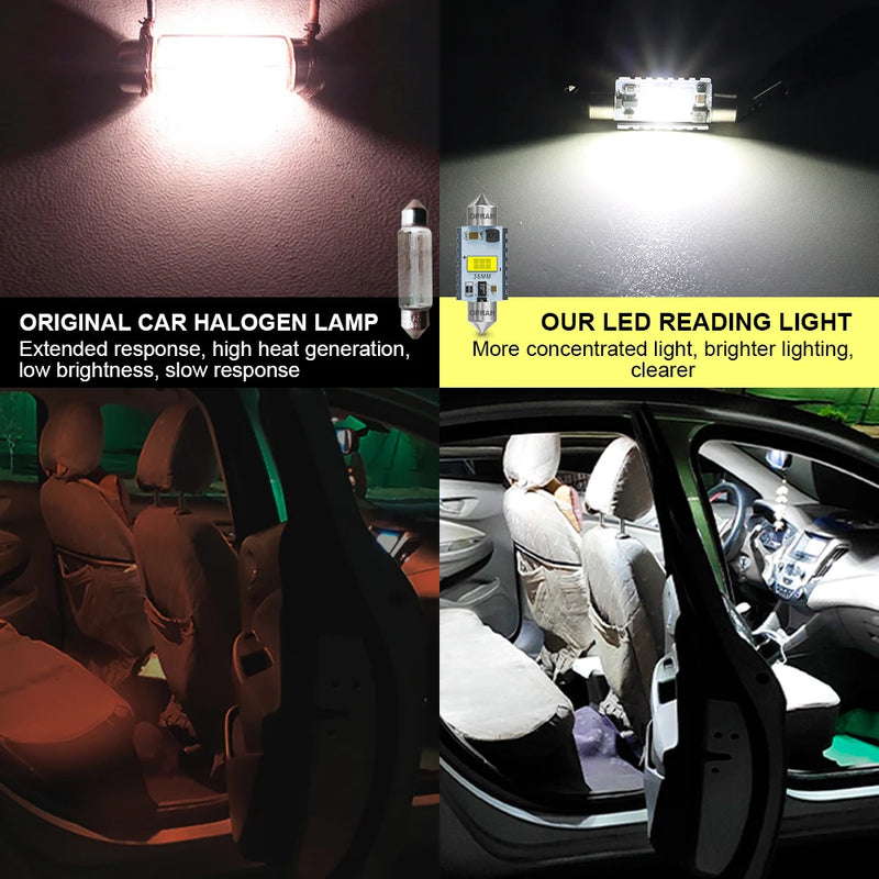High Power Car LED Lights Canbus C10W C5W Festoon 31mm 36mm 39mm 41mm 12V No Error Interior Dome Reading Bulb Number Plate Lamp