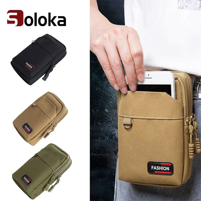 EDC Molle Bag Single Double Layer Outdoor Military Waist Fanny Pack Purse Men's Phone Pouch Camping Hunting Tactical Waist Bag