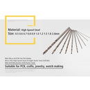 Micro Mini Hand Drill Bits Set Manual Pin Vise Woodworking for Model Resin Jewelry Hole Maker Puncher Craft Tools