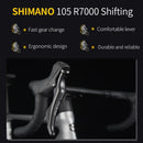 SAVA A7 Carbon Rennrad für Erwachsene Carbonfaserrahmen mit SHIMANO 105 22 Gängen und mechanischer Scheibenbremse