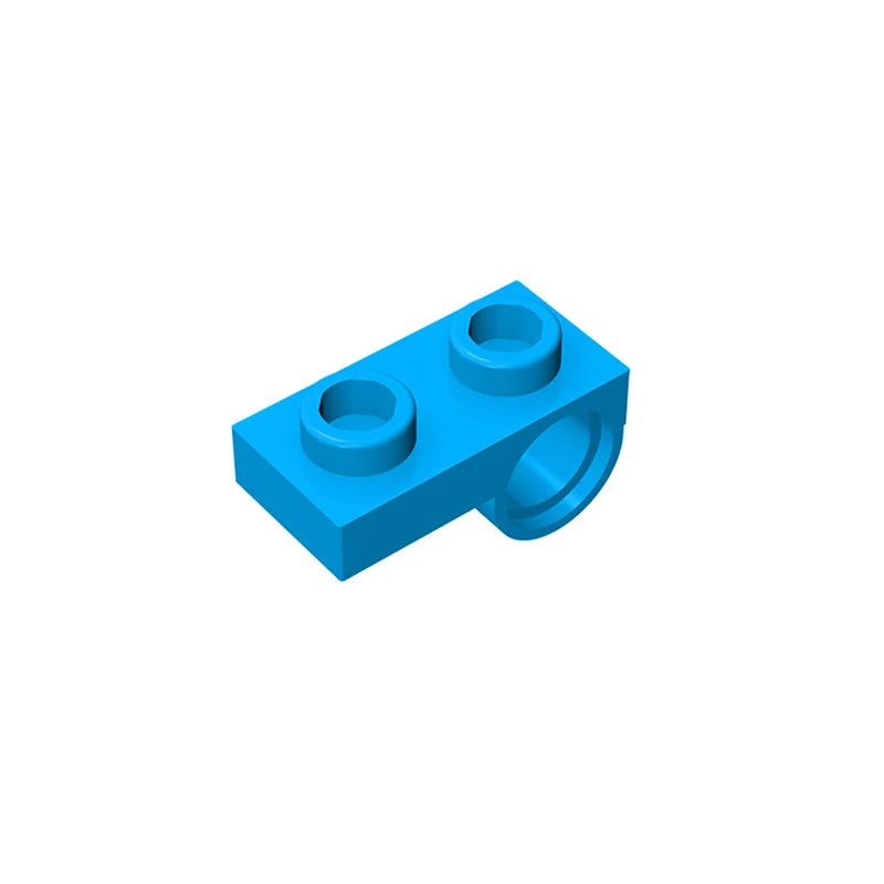 Gobricks 10PCS Bricks Plate Modified 1 x 2 with Pin Hole on Bottom compatible with lego 18677 28809 pieces of children's toys