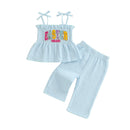 Adorable Baby Girl Spring Outfits Floral Print Ruffle Sleeve Top with Bowknot Shorts 2 Piece Set for Easter