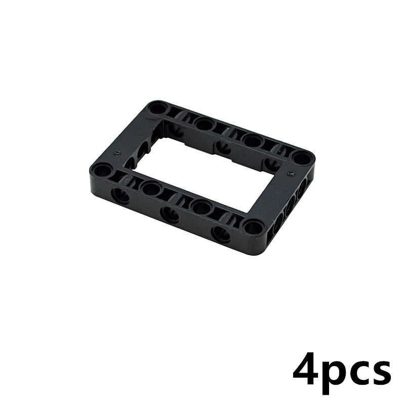 4Pcs MOC Technical Accessory Thick Building Blocks Liftarm Modified Frame Hole Arm 5x11 5x7 Open Center Beam 64178 64179 Bricks