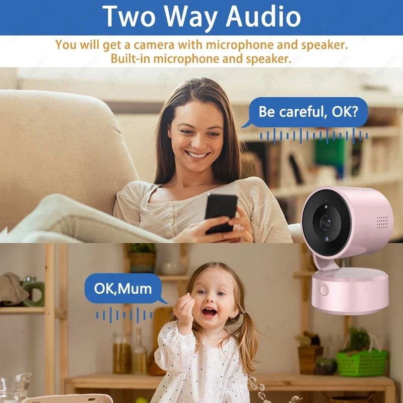 Tuya WiFi Indoor Pan/Tilt Smart Security Camera 5MP HD Infrared Night Vision Tracking Sound Detection Monitor Panoramic Patrol