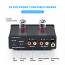 Fosi Audio Phono Preamp for Turntable Phonograph Preamplifier With 5654W Vacuum Tube Amplifier HiFi BOX X4