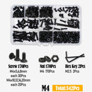 3045t Schwarze Senkschrauben mit Innensechskant, Schrauben, Muttern, Unterlegscheiben Kit M2 M2.5 M3 M4 M5 M6 M8 10.9 Legierter Stahl DIN 7991