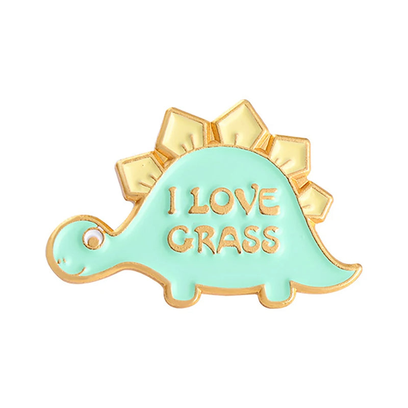 Triceratops Tyrannosaurus Rex Giraffe Stegosaurus Brontosaurus Brooch Badge Dinosaur Lapel Pins Dinosaur Brooch Pterosaur