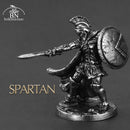 1pcs Ancient Spartan Rome Soliders Figurines Miniatures Vintage Metal Soldiers Model Statue Desktop Ornament Gift