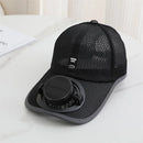 Summer Usb Solar Fan Baseball Cap for Men Women Mesh Adjustable Breathable Unisex Caps Quick Dry Running Hat Cap Outdoor Sports