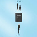 USB Switch 2 Port Manual USB HUB Two Computers Share U Disk Printer Devices Two In One Out USB2.0 Sharer With Cable