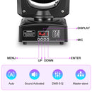 Yiflamefly Moving Head Lights 30W RGB LED Black Stage Lights DMX 512 For Wedding DJ Disco Party Live Show Stage Lighting