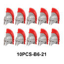 MOC Medieval Accessories Series Building Blocks Military Army Soldier Armour Shield Helmet Sword Crown Weapon Knight Bricks Toys