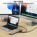11 in 1 USB C Docking Station 1* USB 3.0 3*USB2.0 USB C Hub Triple Display Multiport Adapter for Dell/Surface/HP/Lenovo Laptops