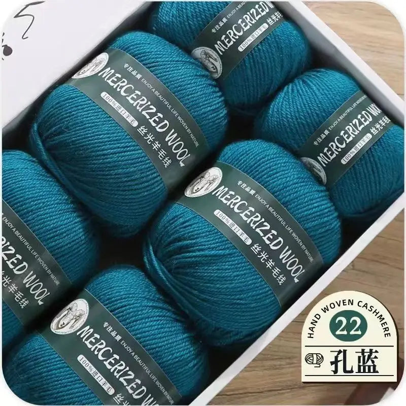 Hand-knitted Mongolian Cashmere Yarn for Cardigan Hat and Sweater, Worsted Woolen Wool, Hand-knitted Thread, 100g