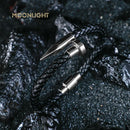 High Quality Classic Geometric Nail Design Bracelet for Men Punk Jewelry Braided Leather Bracelet Man Accessories Party Gifts