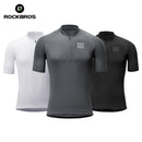 ROCKBROS Men Cycling Jersey Summer Breathable MTB Road Bicycle T-shirts Quick Dry Sports Run Short Sleeve T-shirt Bike Tops