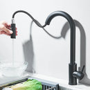 Pull Down Kitchen Sink Faucet Pull Out Two Function Single Handle Hot and Cold Water Mixer Taps Deck Mounted