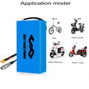 EScooter E-Bike Akku Pack 36V 48V 52V 60V 72V 40Ah 25Ah 20Ah Wasserdichte Lithium-Batterien 250W-3000W Motorrad/Dreiräder/Fahrrad